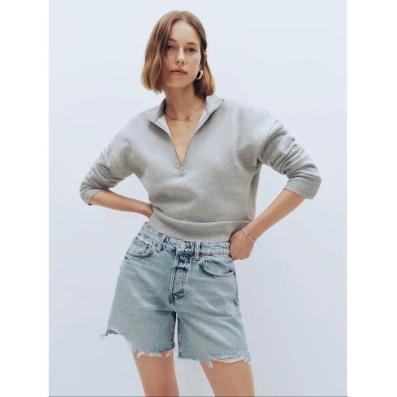 Reformation Pants - Reformation Raye Mid Rise Relaxed Jean Shorts 26